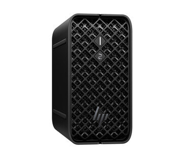 De HP Z2 Mini G1a (verticaal, met voet) (Afbeeldingsbron: HP)