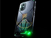 De Infinix GT 50 Pro 5G heeft een ongewoon ontwerp met groene LED-verlichting.