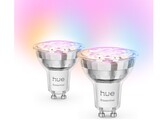 De Philips Hue Essential GU10 (afbeelding) en E27 lampen zouden binnenkort op de markt kunnen komen. (Afbeeldingsbron: Jumbo)