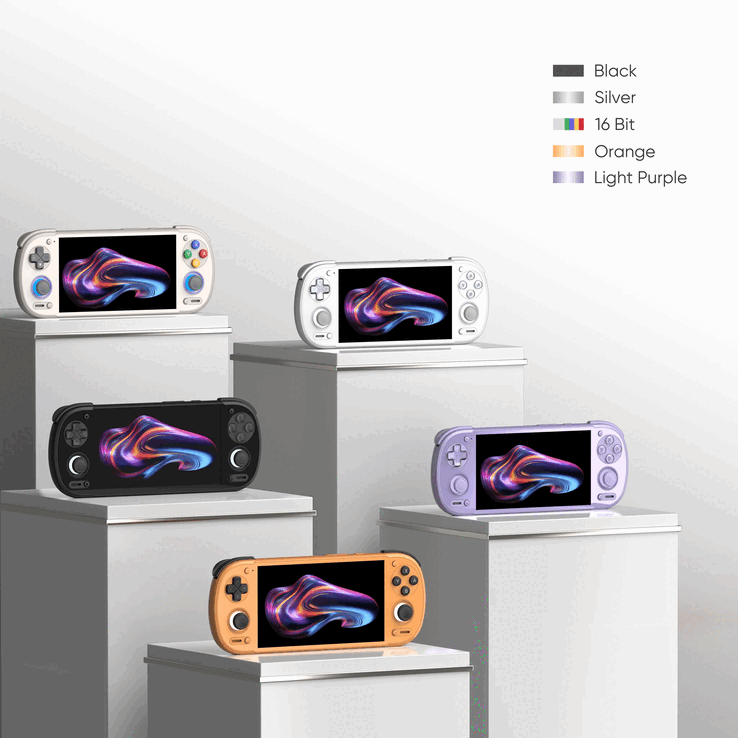 De Retroid Pocket 6 is momenteel verkrijgbaar in 5 verschillende thema's (bron: Retroid)