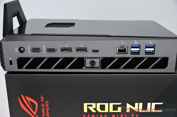 Asus ROG NUC 15 - Aansluitingen op de achterkant