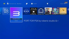 Een schermafbeelding van RPCS3 geïnstalleerd op een PS4 met jailbreak