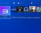 Een schermafbeelding van RPCS3 geïnstalleerd op een PS4 met jailbreak