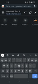 Toetsenbord in portretmodus