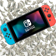 De Switch blijft een populaire verkoper, hoewel de verkoop minder snel groeit. (Afbeelding via Nintendo en iStock, w/bewerkingen)