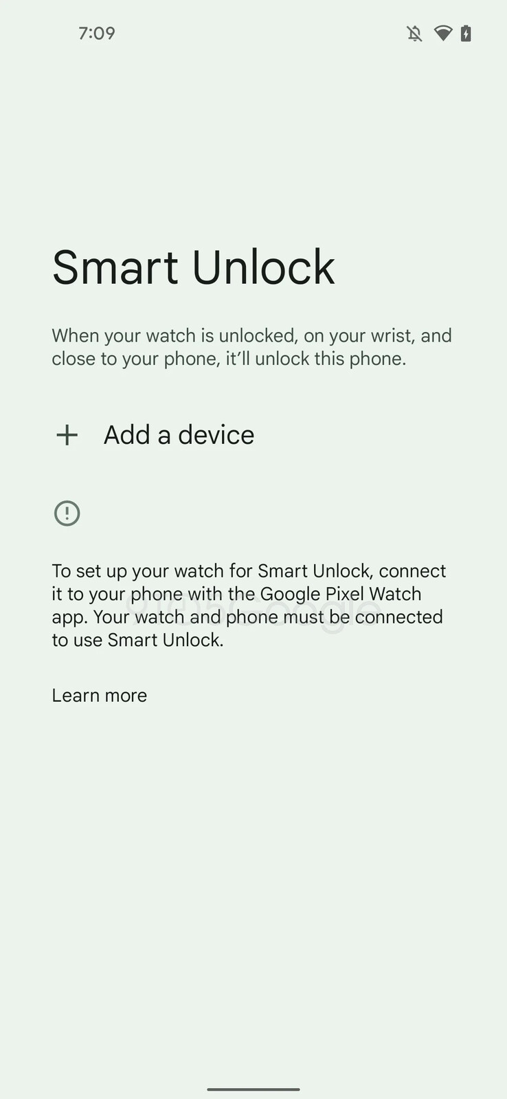 9to5Google's vermeende nieuwe Smart Unlock-schermen bevatten openlijke verwijzingen naar een speciale Pixel Watch-app. (Bron: 9to5Google)