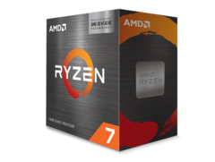Een afbeelding van de verpakking van de AMD Ryzen 7 5800X3D-processor