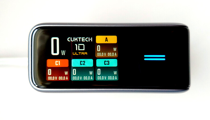 Bovenste kleurenscherm en tiptoets.