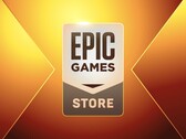 Het logo van Epic Games Store. 
