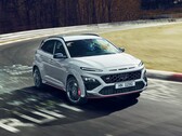 Hyundai Kona N performance SUV rijdt op een circuit. (Afbeeldingsbron: Hyundai)