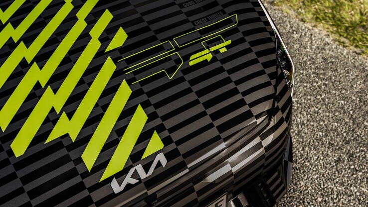 De Kia EV4 GT met de nieuwe GT Wrap. (Afbeeldingsbron: Kia)