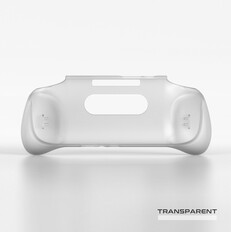 Retroid Pocket 5 officiële grip case in wit/transparant. (Afbeeldingsbron: Retroid)