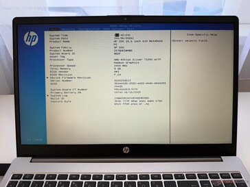 Hoofdpagina BIOS