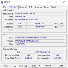 CPU-Z moederbord