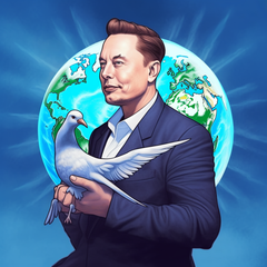 Twitter van Elon Musk ontwikkelt zich razendsnel tot een &quot;alles X-app&quot;. (Afbeelding gegenereerd door Midjourney AI)