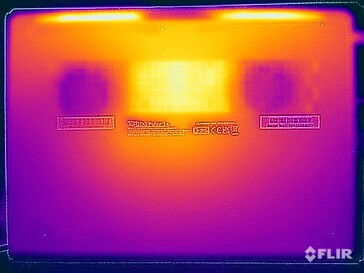 Stresstest oppervlaktetemperaturen (onder)