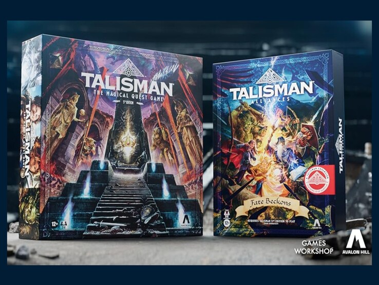 Talisman 5e Editie en Talisman Alliances: Fate Beckons uitbreiding. (bron: Avalon Hill)