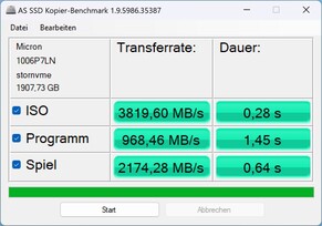 AS SSD kopiëren