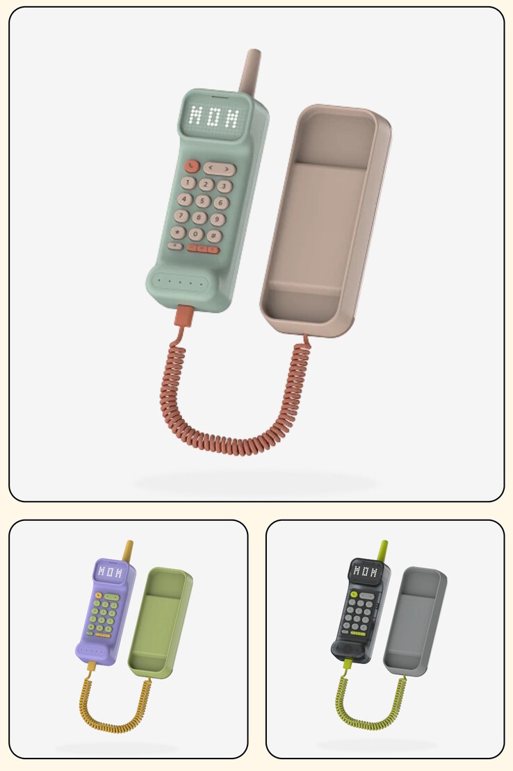 De Waffle Home-telefoon is verkrijgbaar in drie kleurvarianten: Mint Green, Purple Gumdrop en Graphite Black.