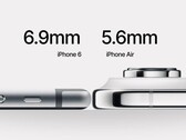 iPhone Air: Apple's dunste telefoon ooit lijkt niet zo dun vergeleken met de iPhone 6, maar hij is waarschijnlijk veel robuuster. (Afbeeldingsbron: Reddit)