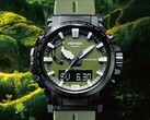 De Casio Pro Trek PRW-61ANS-3 en PRG-340ANS-3 horloges zijn kaki, net als de oudere PRW-61Y-3 (afbeelding). (Afbeeldingsbron: Casio)