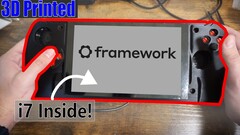 TommyB bouwt een gaming-handheld met het moederbord van een Framework-laptop (Afbeelding bron: TommyB op YouTube)