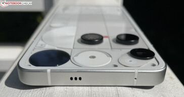 Top: Loudspeaker, microphone