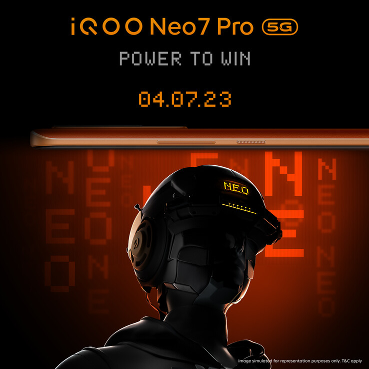 iQOO India zal de Neo7-serie binnenkort upgraden. (Bron: iQOO via Twitter)