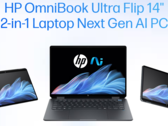 De HP OmniBook Ultra Flip wordt aangedreven door Intels Lunar Lake CPU-lijn (Afbeelding bron: HP)
