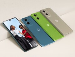 De Moto G06 Power is verkrijgbaar in drie Pantone-kleuren. (Afbeeldingsbron: Motorola)
