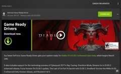 Nvidia Game Ready Driver 531.41 melding en details in GeForce Experience (Bron: Eigen)