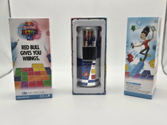 De limited edition Red Bull en Tetris gaming handheld van My Arcade (bron: eBay)