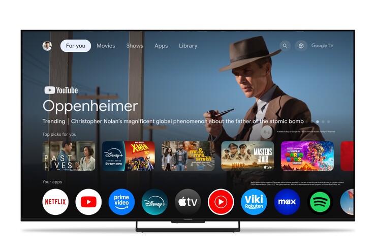 De 75 inch Thomson MG7C15 MiniLED Google TV. (Afbeeldingsbron: Thomson)