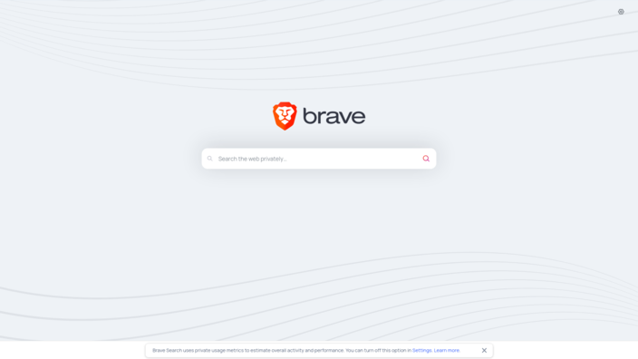 Brave Search - startpagina vanaf februari 2023 (Beeldbron: Own)