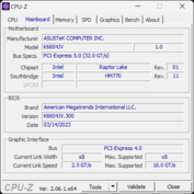 CPU-Z moederbord