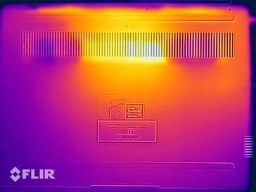 Oppervlaktetemperaturen stresstest (onder)