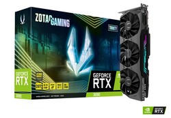 Zotac Gaming GeForce RTX 3090 Trinity GPU. Testkaart voorzien door NVIDIA India.