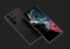 De Galaxy S23 Ultra lijkt een iteratieve update te zijn over de Galaxy S22 Ultra. (Beeldbron: @OnLeaks & Smartprix)