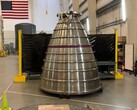 Een foto van een RS-25 raketmotor (Afb.bron: Aerojet Rocketdyne; bijgesneden)