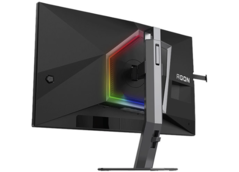 De AOC Agon Pro AG246FK6 beschikt over Light FX RGB-verlichting aan de achterkant. (Afbeelding bron: Beeldschermspecificaties)