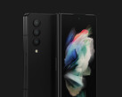 De Galaxy Z Fold4 wordt volgens de geruchten gelanceerd in de kleuren Beige, Zwart en Grijs. (Afbeelding bron: @OnLeaks &amp; Smartprix)