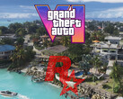 GTA 6 kaart getoond met Rockstar Games logo (Afbeelding bron: Rockstar Games, Rockstar Games YouTube met bewerkingen)