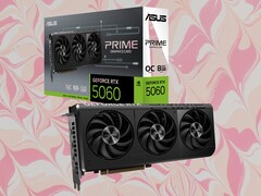 De Asus Prime GeForce RTX 5060 is een overgeklokt model met een boostklok van 2.595 MHz. (Afbeelding bron: Asus, Unsplash, bewerkt)