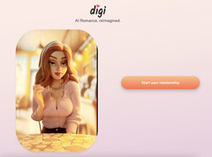 Artiesten van Pixar hebben geholpen bij het ontwerpen van de avatar voor de AI Girlfriend App (Afbeelding: Digi)