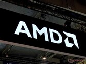 AMD-logo. Het bedrijf heeft onlangs voor het eerst een marktkapitalisatie van 1 biljoen dollar bereikt.