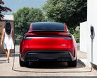 Een Model Y Prestaties opladen aan een Tesla Wall Connector thuislader. (Afbeeldingsbron: Tesla)