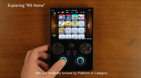Met de nieuwe RG Home kunt u snel schakelen tussen de Android desktop en de spelinterface.