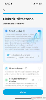 Modusselectie