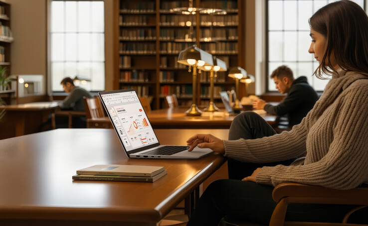 Een lifestyle-afbeelding van de laptop