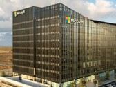 Luchtfoto van een kantoorgebouw van Microsoft.